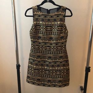 Alice and Olivia woven mini dress